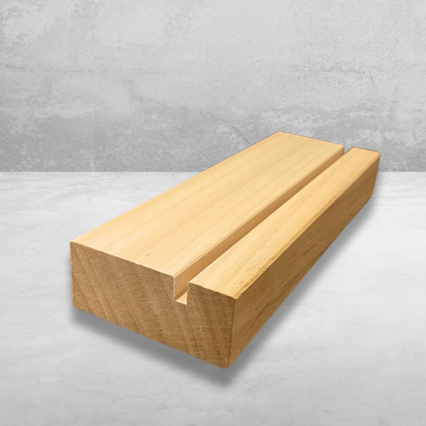 Houten voet voor acrylplaat (20x30cm)