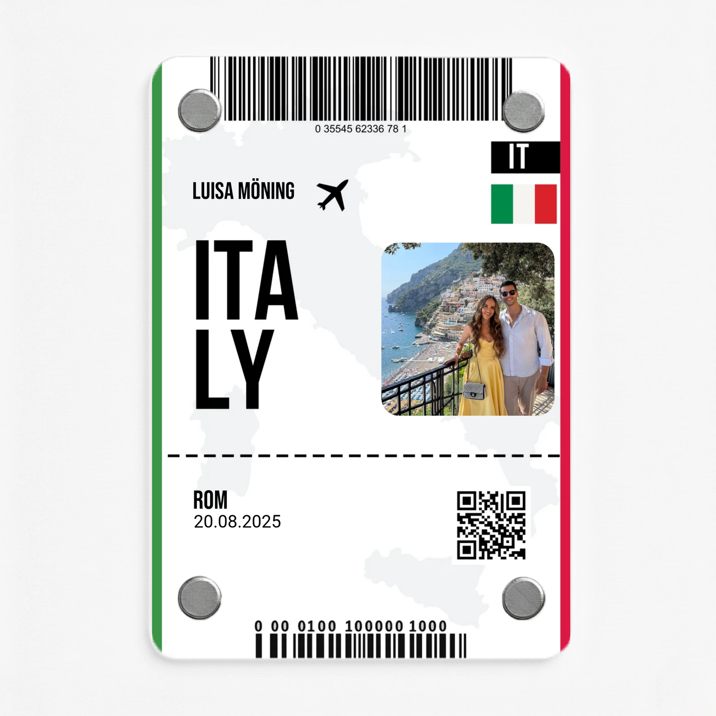 Flugticket - Acryl Magnet