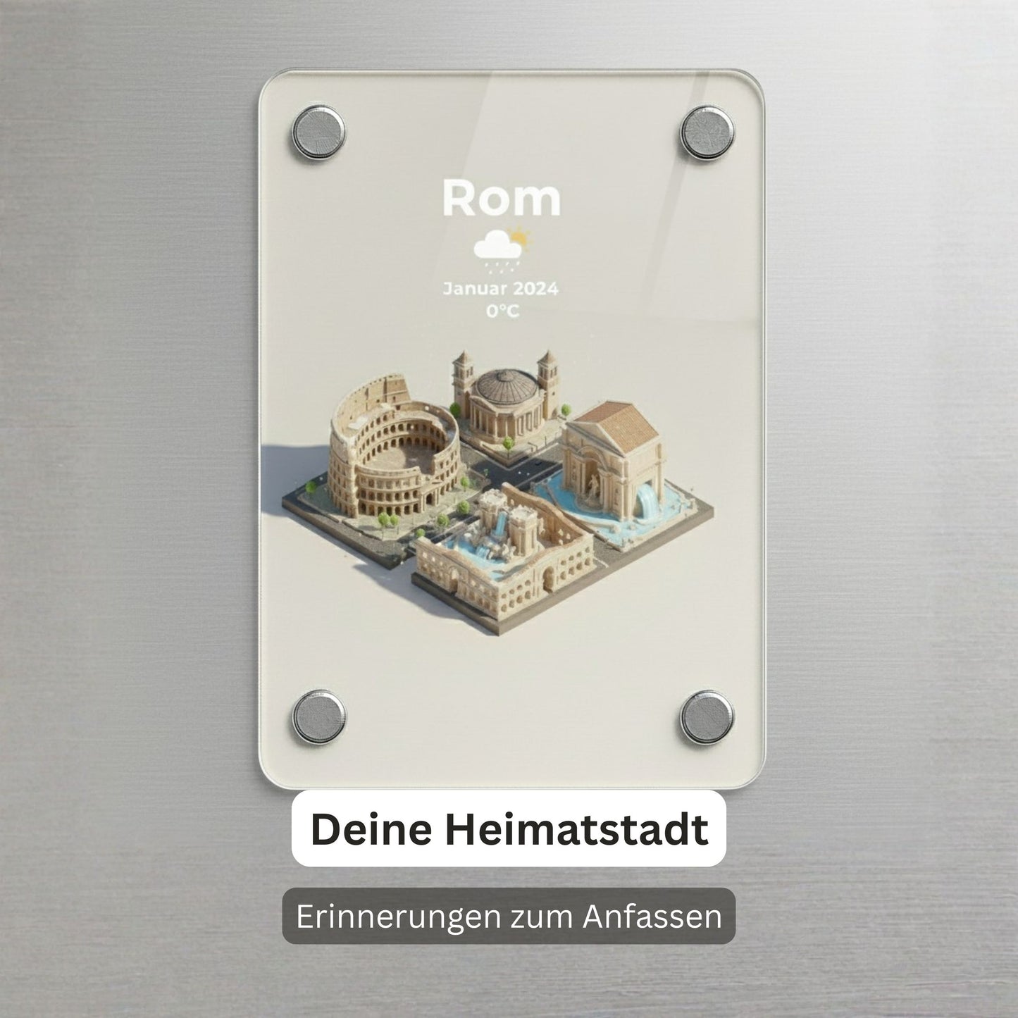 "Travel Love 3D Cartoon" - Acryl Magnet